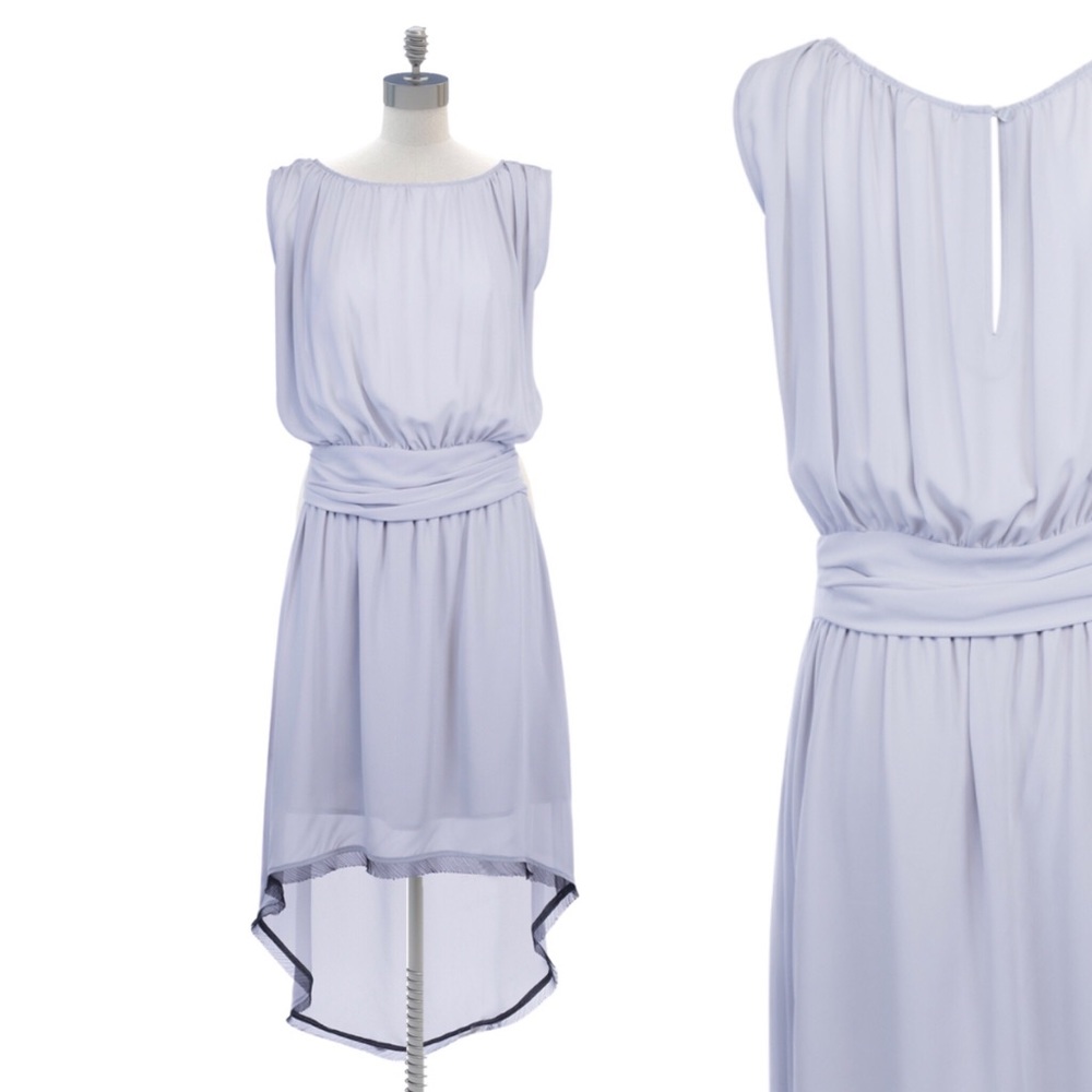 House Of Harlow 1960 Grey Roman Chiffon Dress NWT